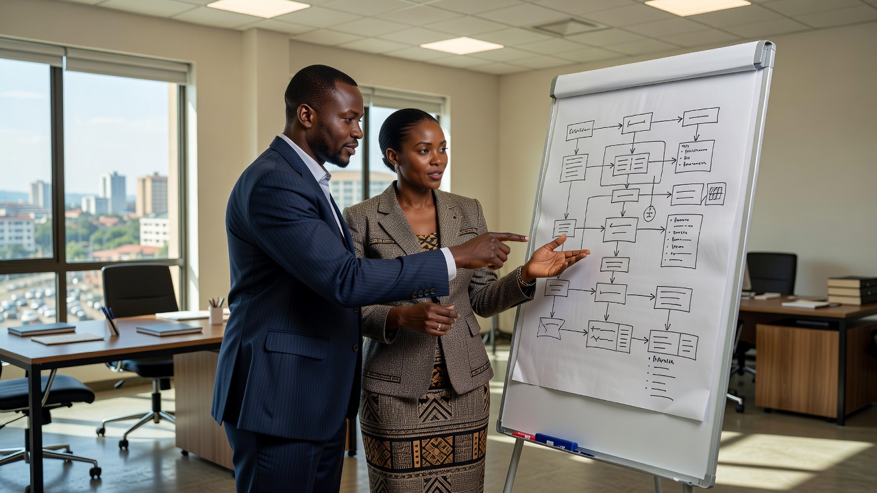 Methodology planning and framework visual